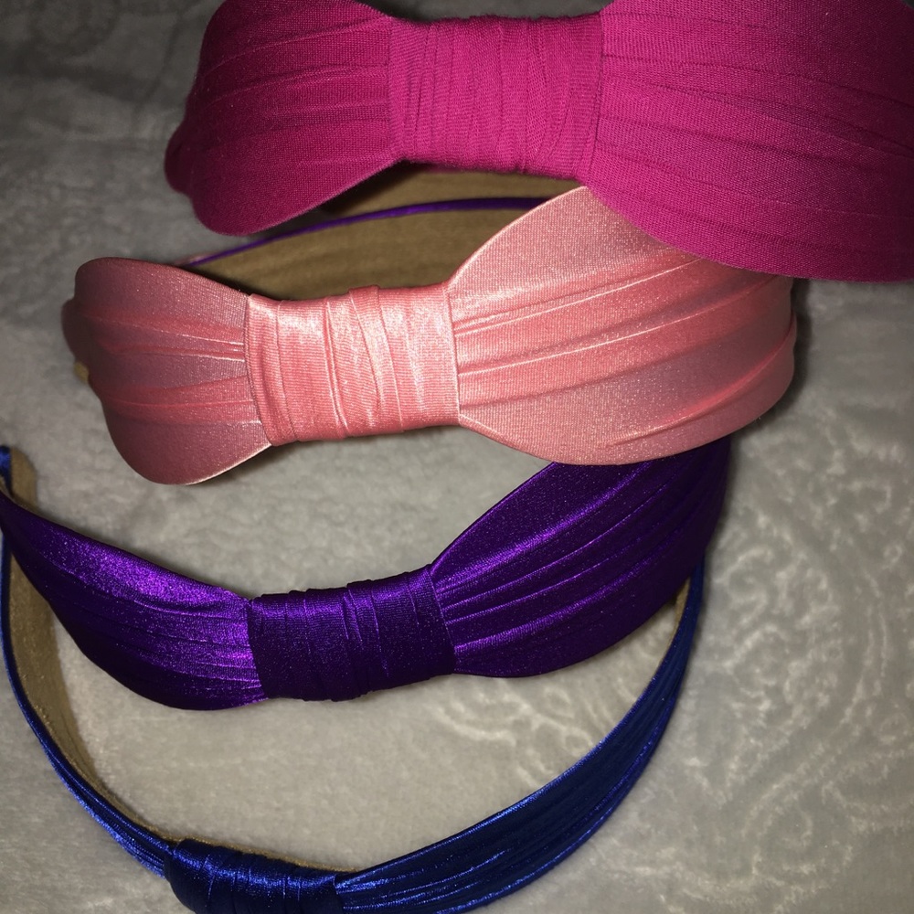 4 Lou Lou Boutique Fabric Headbands Satin